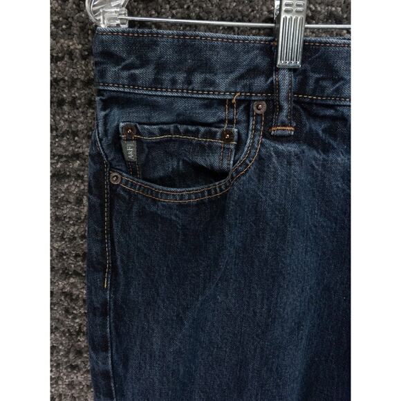 Abercrombie & Fitch Jeans Mens 34x34 Blue The A&F Skinny 100% Cotton Preppy - Picture 5 of 13